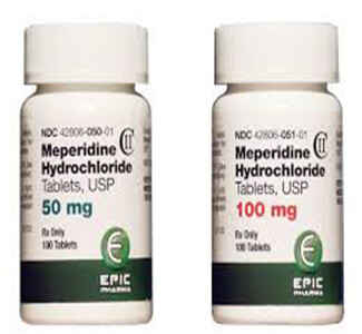 Demerol (meperidine) 50mg, 100mg Tablets