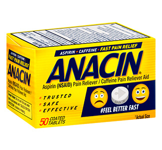 Anacin (aspirin and caffeine) Tablets