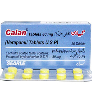 Calan (Verapamil) 80mg Tablets