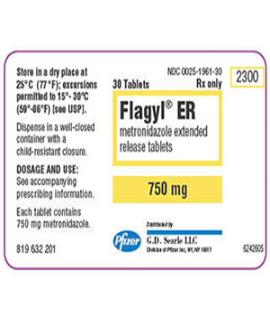 Flagyl ER 750mg tablets