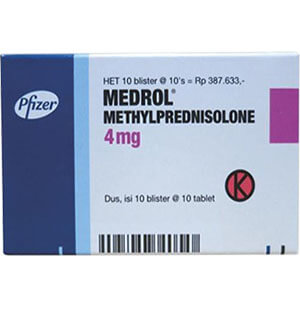 Medrol (Methylprednisolone) 4mg Tablets