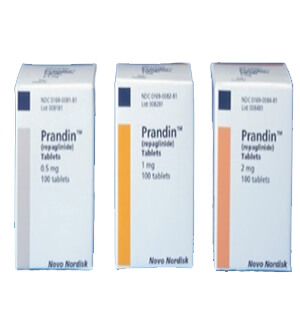 Prandin (Repaglinide) 0.5mg 1mg 2mg Tablets