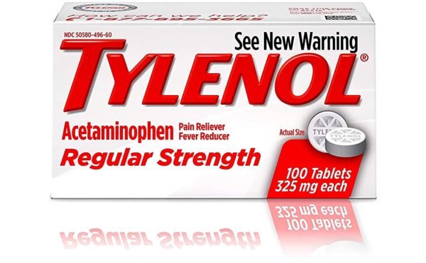 Tylenol 325 mg (acetaminophen) x 100 Tablets