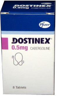 Dostinex (Cabergoline) 0.5mg Tablets x 1's