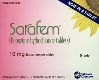 Sarafem (Fluoxetine) 10mg Tablets x 1's